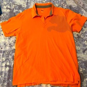Puma size large orange polo shirt